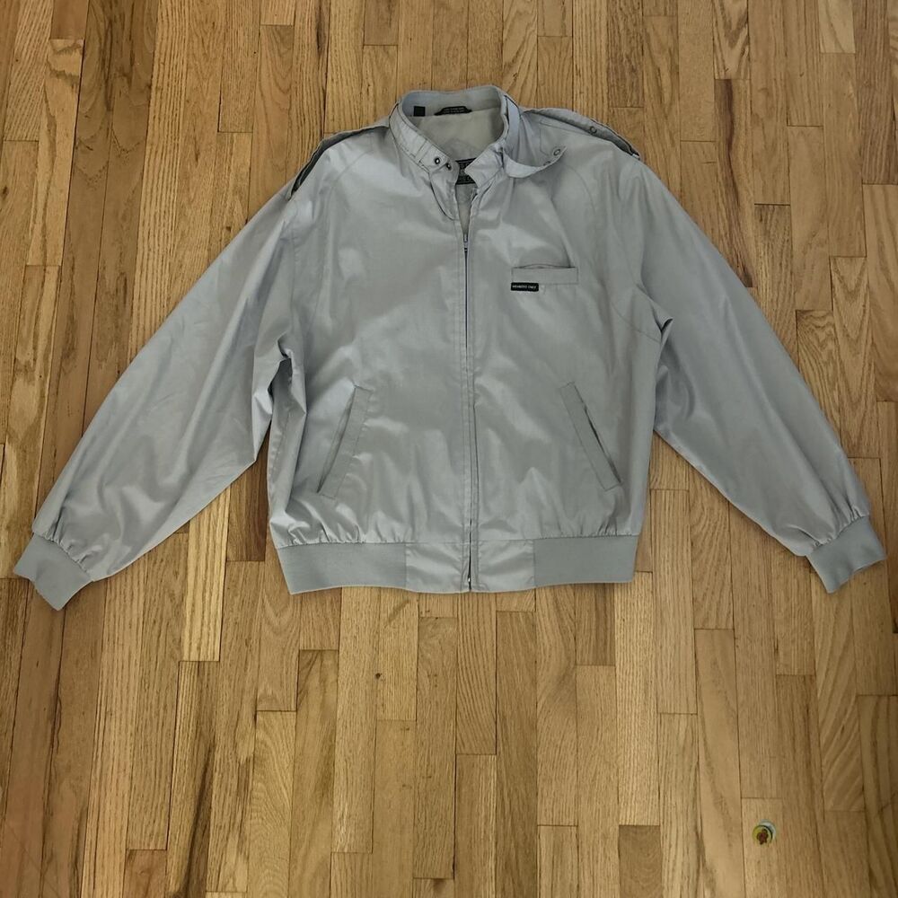 Vintage Members Only Men's Grey Jacket